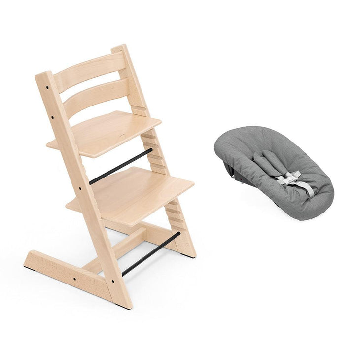 Stokke Tripp Trapp Highchair + Newborn Set-Highchairs-Natural-Anthracite | Natural Baby Shower