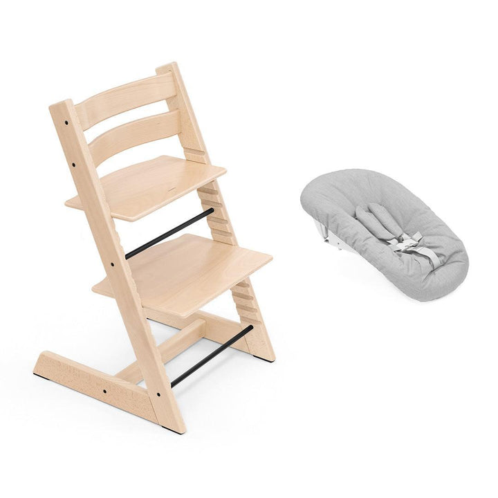 Stokke Tripp Trapp Highchair + Newborn Set-Highchairs-Natural-Grey | Natural Baby Shower