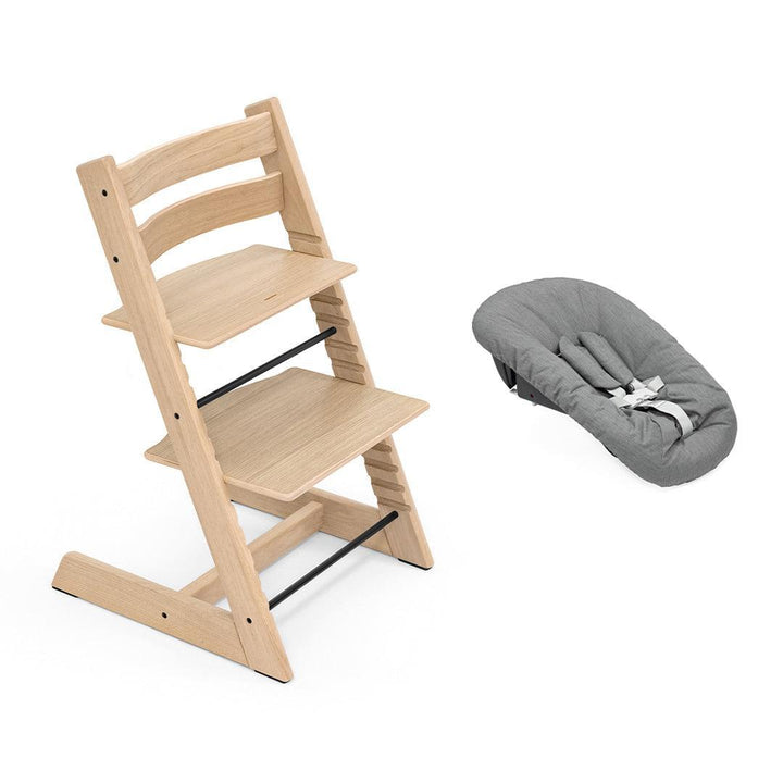 Stokke Tripp Trapp Highchair + Newborn Set-Highchairs-Oak Natural-Anthracite | Natural Baby Shower