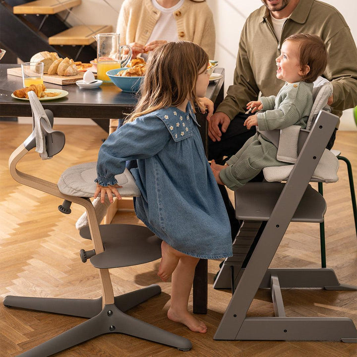 Stokke Tripp Trapp Highchair - Storm Grey-Highchairs-No Baby Set- | Natural Baby Shower