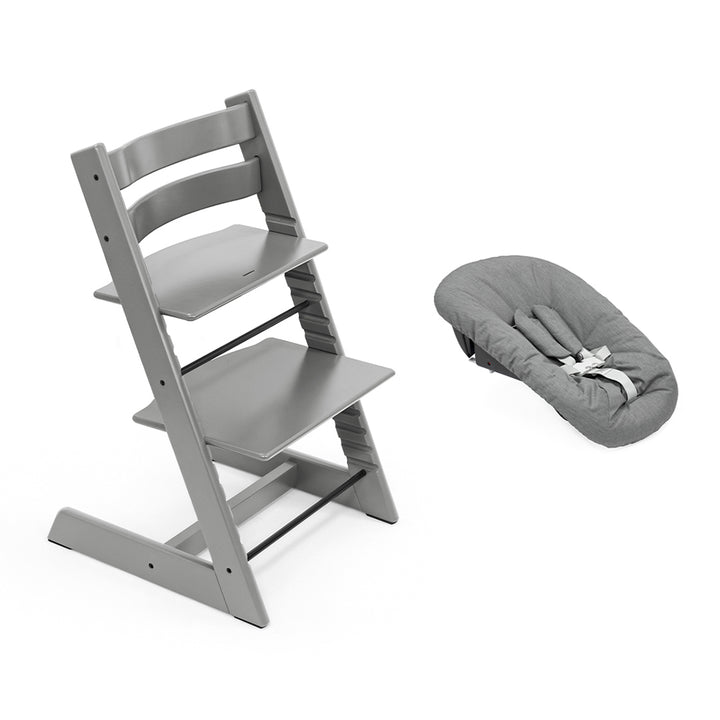Stokke Tripp Trapp Highchair + Newborn Set-Highchairs-Storm Grey-Anthracite | Natural Baby Shower
