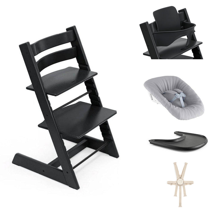 Stokke Tripp Trapp Highchair Ultimate Bundle - Black - 2024-Highchairs-Black- | Natural Baby Shower