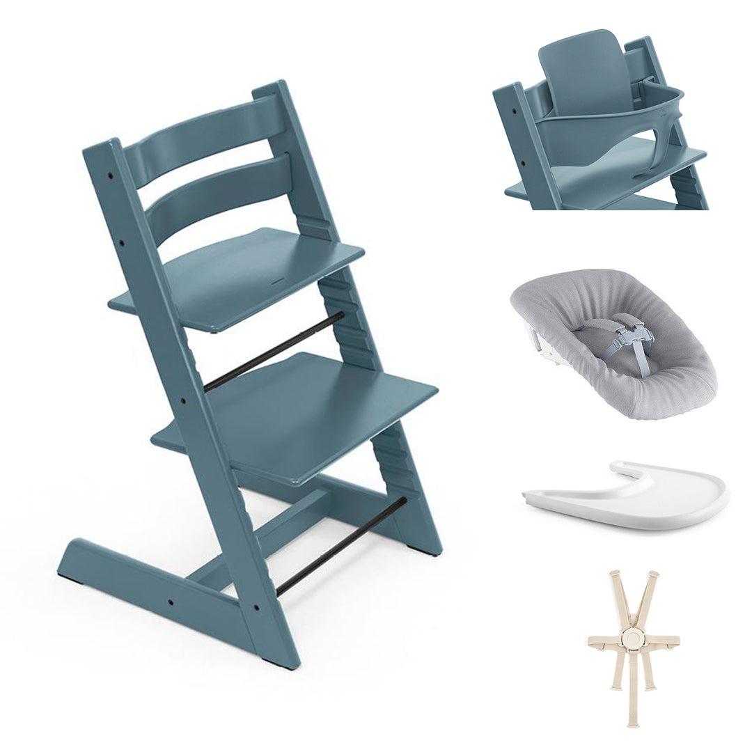 Stokke Tripp Trapp Highchair Ultimate Bundle - Fjord Blue - 2024-Highchairs-Fjord Blue- | Natural Baby Shower