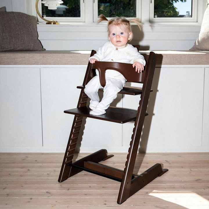Stokke Tripp Trapp Highchair - Warm Brown-Highchairs-No Baby Set- | Natural Baby Shower