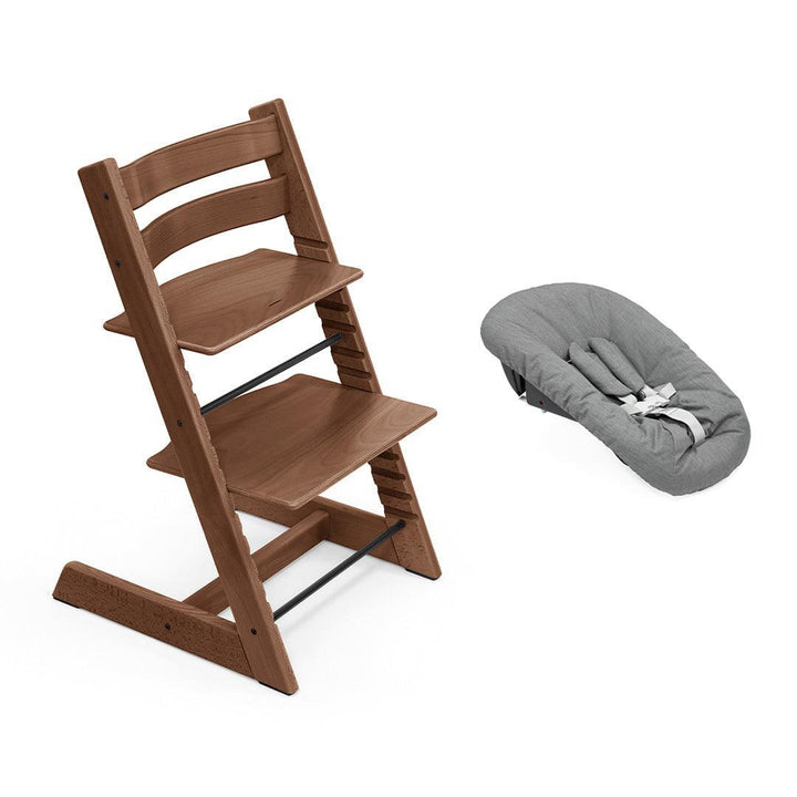 Stokke Tripp Trapp Highchair + Newborn Set-Highchairs-Warm Brown-Anthracite | Natural Baby Shower