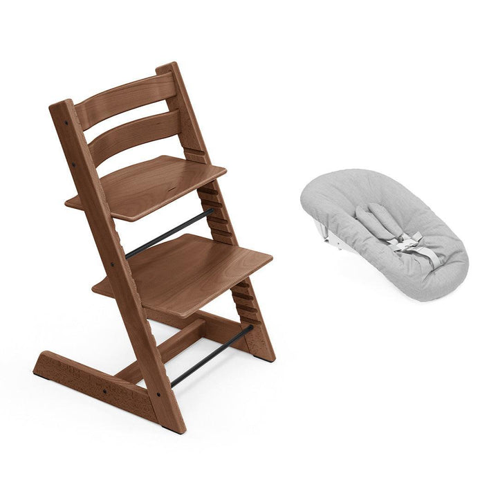 Stokke Tripp Trapp Highchair + Newborn Set-Highchairs-Warm Brown-Grey | Natural Baby Shower
