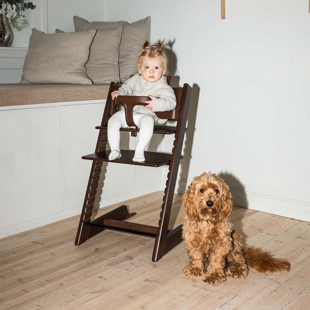Stokke Tripp Trapp Highchair - Warm Brown-Highchairs-No Baby Set- | Natural Baby Shower