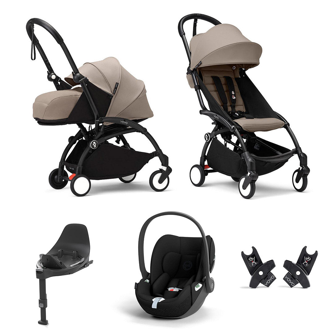 stokke 3 in 1 stroller Stokke® YOYO3 Newborn to Toddler Cloud T Travel System
