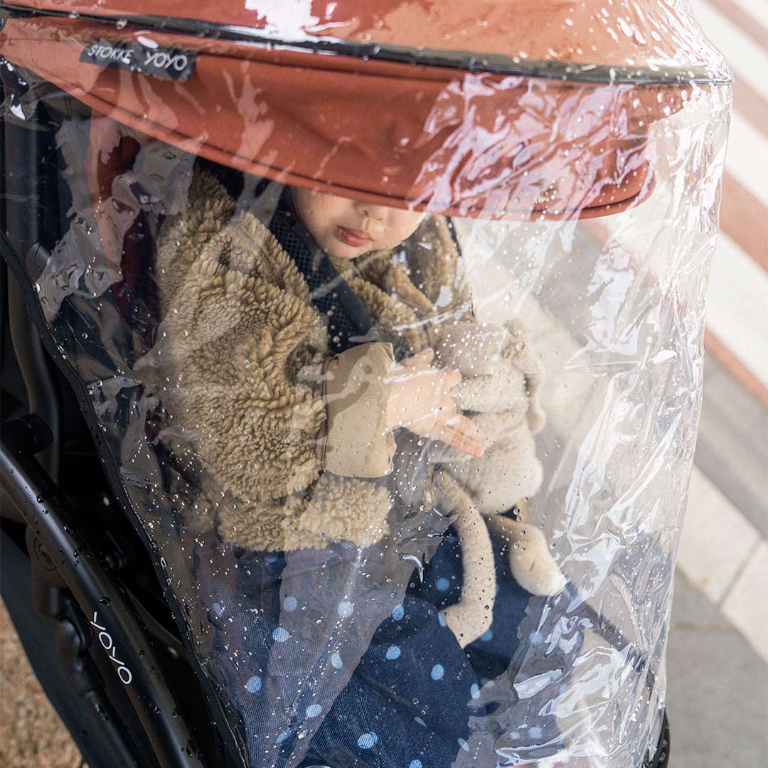 Stokke® YOYO5 Seat Pack Rain Cover - Black-Raincovers- | Natural Baby Shower
