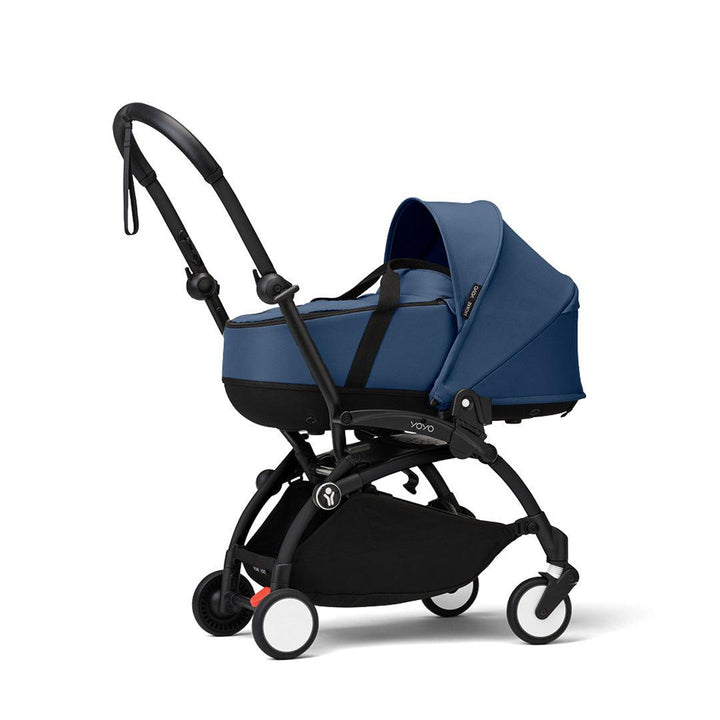 Stokke YOYO3 stroller with newborn shell-Stroller Bundles-Navy Blue-Black | Natural Baby Shower