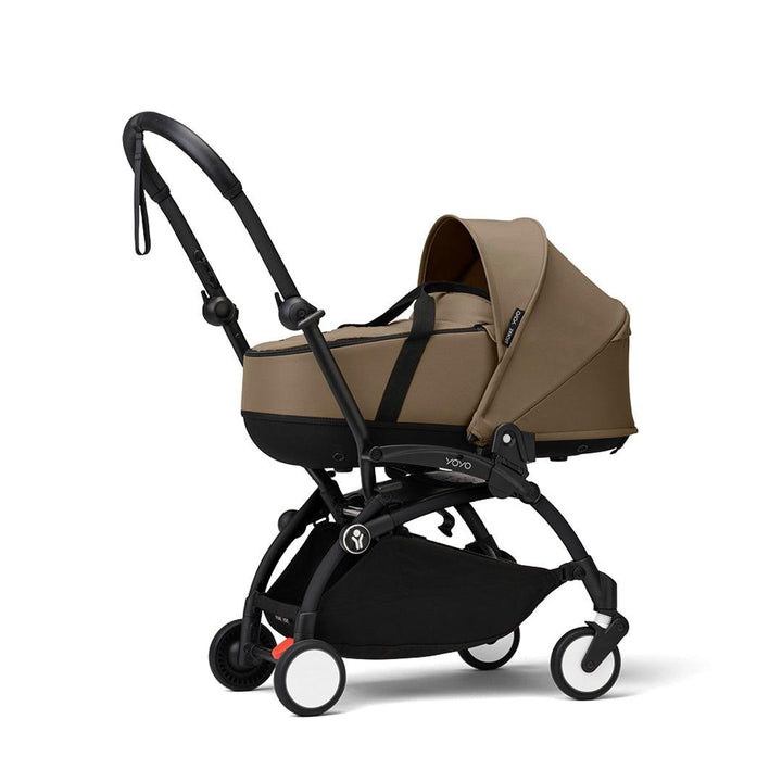Stokke YOYO3 stroller with newborn shell-Stroller Bundles-Toffee-Black | Natural Baby Shower