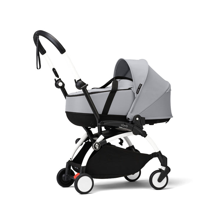 Stokke YOYO3 stroller with newborn shell-Stroller Bundles-Stone-White | Natural Baby Shower
