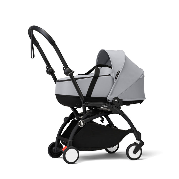 Stokke YOYO3 stroller with newborn shell-Stroller Bundles-Stone-Black | Natural Baby Shower