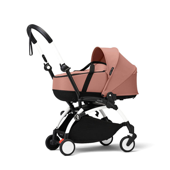 Stokke YOYO3 stroller with newborn shell-Stroller Bundles-Ginger-White | Natural Baby Shower