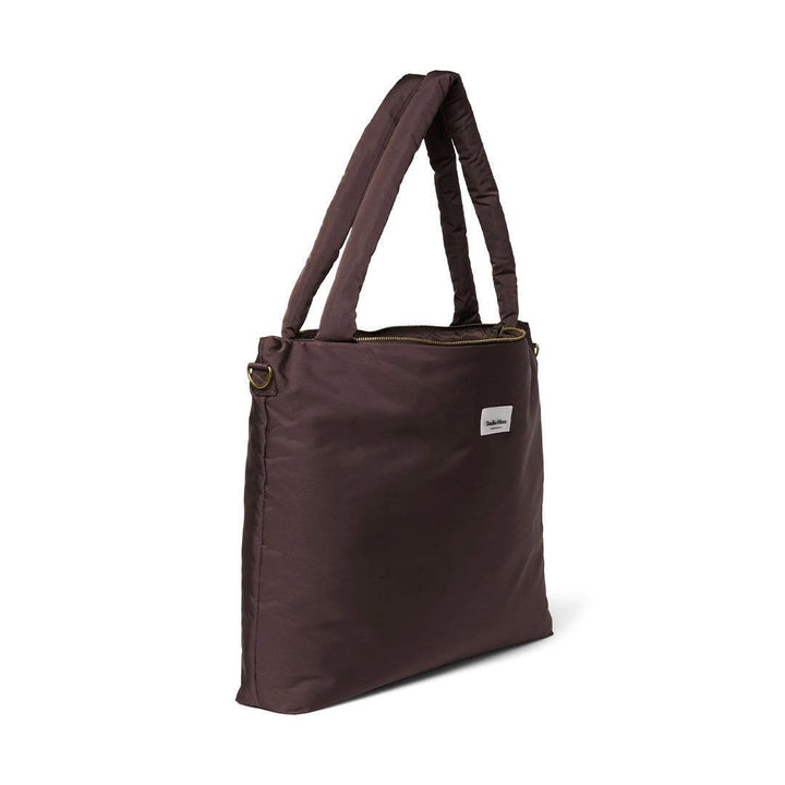 Studio Noos Brown Puffy Diaper Bag - Brown-Changing Bags-Brown-58cm X 42cm | Natural Baby Shower
