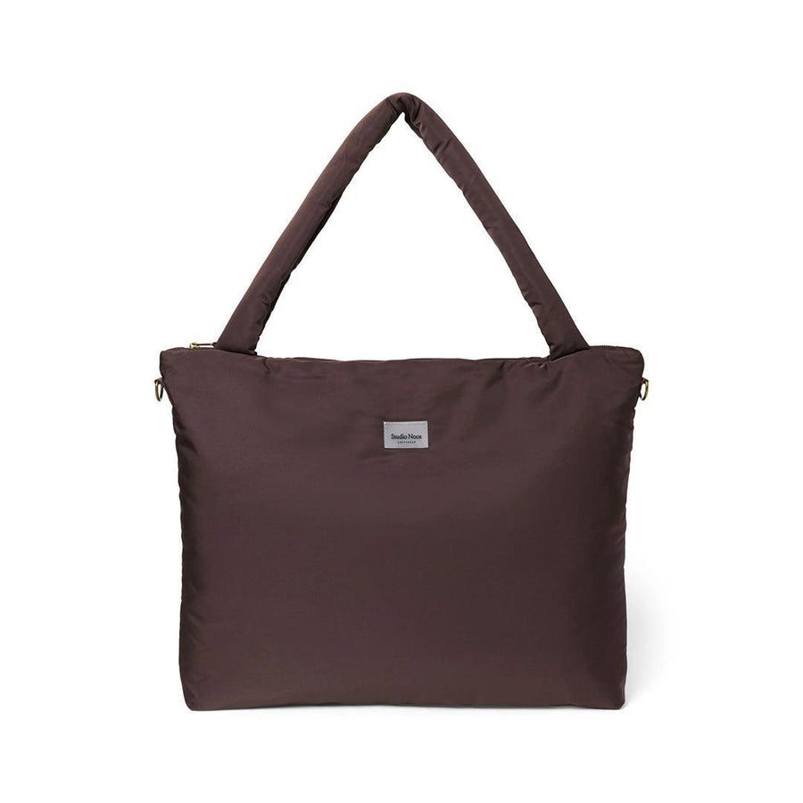 Studio Noos Brown Puffy Diaper Bag - Brown-Changing Bags-Brown-58cm X 42cm | Natural Baby Shower