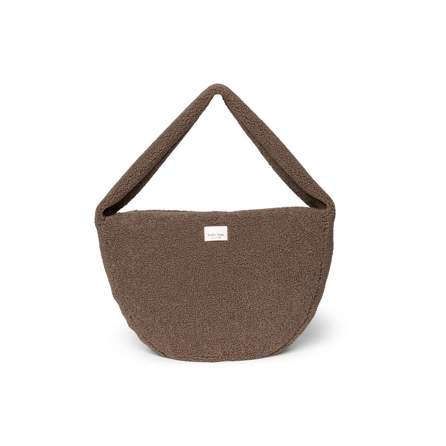 Studio Noos Brown Teddy Cross Body Bag - Brown-Mini Bags-Brown-34 x 48cm | Natural Baby Shower