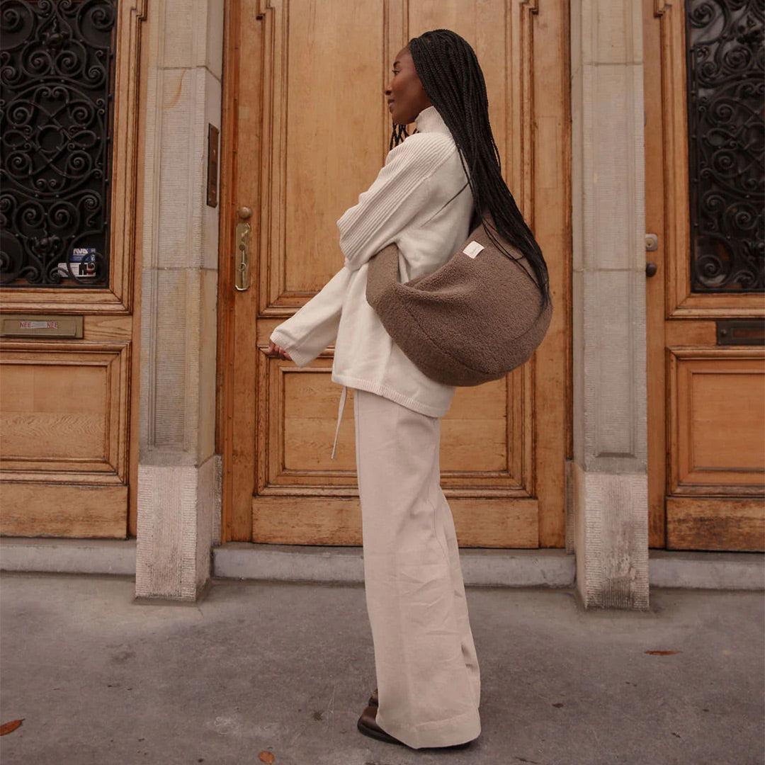 Studio Noos Brown Teddy Cross Body Bag - Brown-Mini Bags-Brown-34 x 48cm | Natural Baby Shower