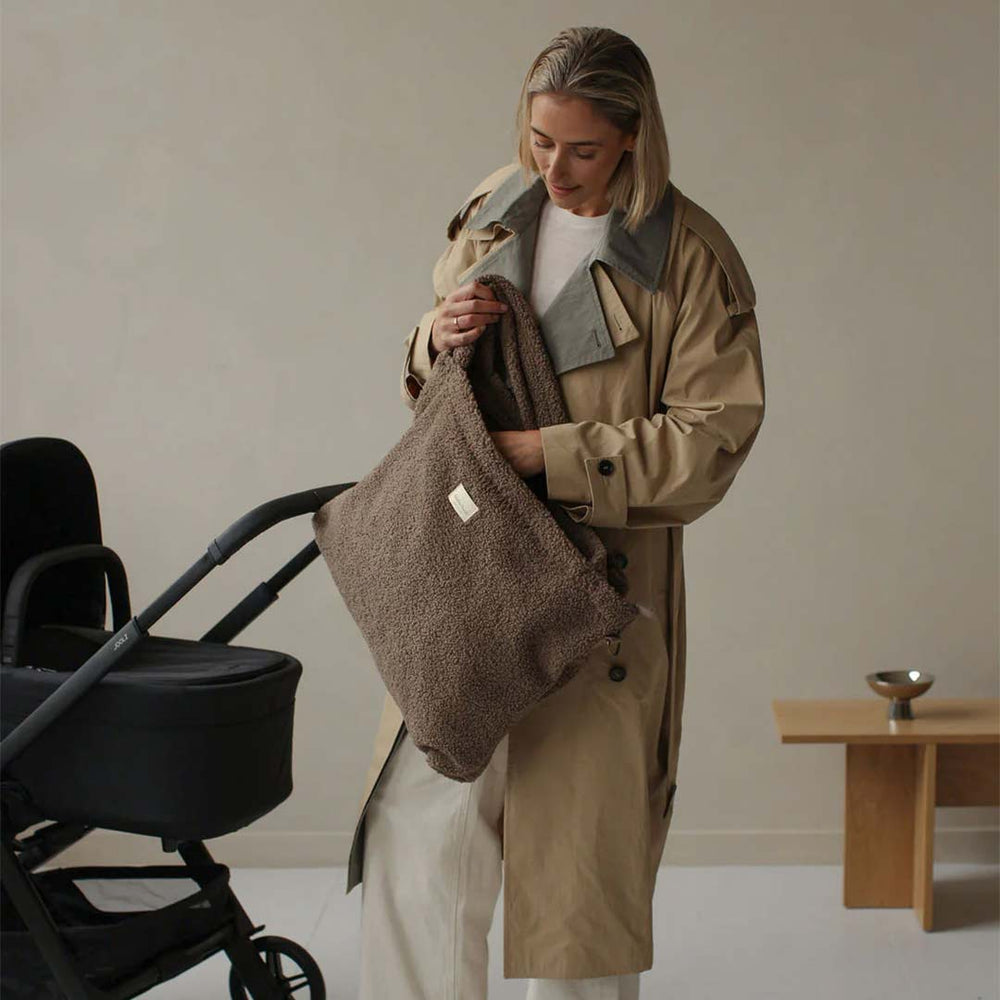 Studio Noos Brown Teddy Diaper Bag - Brown-Changing Bags-Brown-58cm X 42cm | Natural Baby Shower