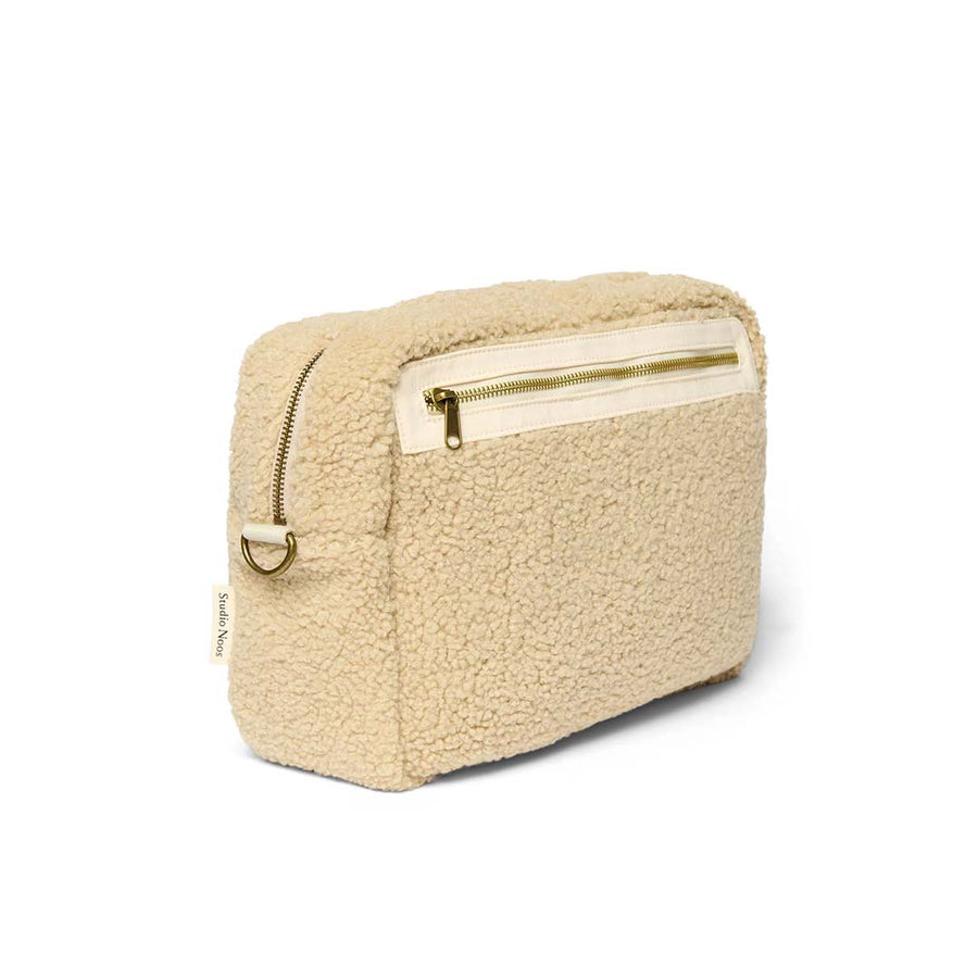 Studio Noos Ecru Teddy Stroller Organizer - Ecru-Stroller Organisers-Ecru-25 x 16 x 8 | Natural Baby Shower