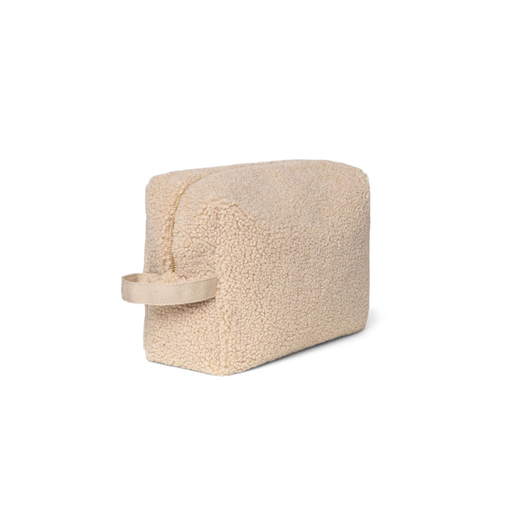 Studio Noos Ecru Teddy Toiletry Bag - Ecru-Changing Bag Pouches-Ecru-18 x 28 x 11cm | Natural Baby Shower