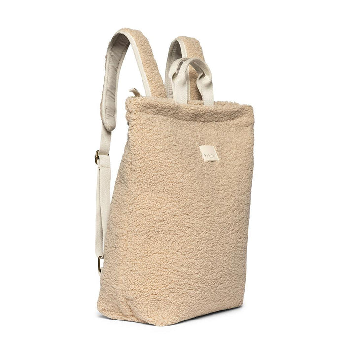 Studio Noos Teddy Adult Backpack + Stroller Straps - Ecru-Changing Bags-Ecru- | Natural Baby Shower