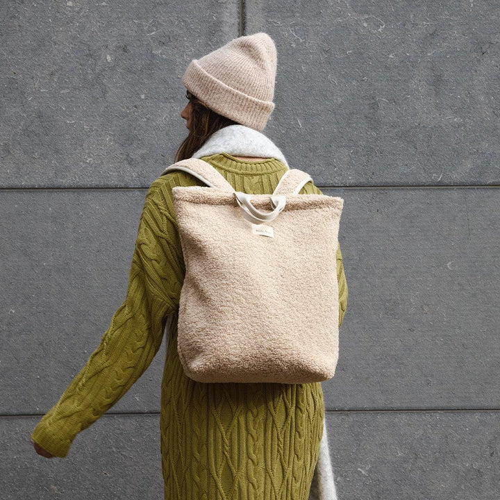 Studio Noos Teddy Adult Backpack + Stroller Straps - Ecru-Changing Bags-Ecru- | Natural Baby Shower