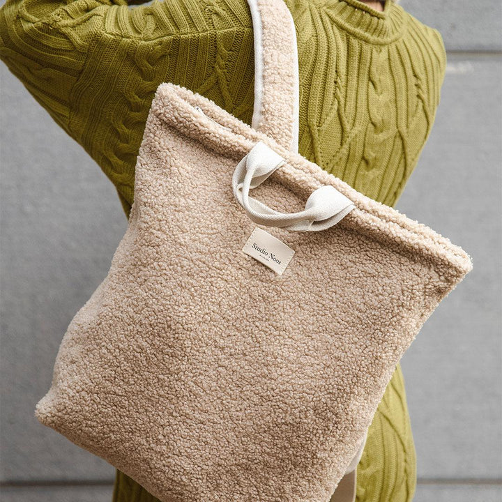 Studio Noos Teddy Adult Backpack + Stroller Straps - Ecru-Changing Bags-Ecru- | Natural Baby Shower