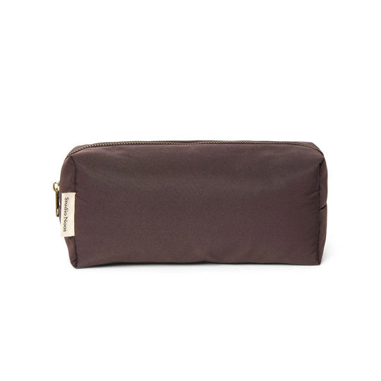 Studio Noos Brown Puffy Pouch - Brown-Changing Bag Pouches-Brown-9 x 23 x 10cm | Natural Baby Shower