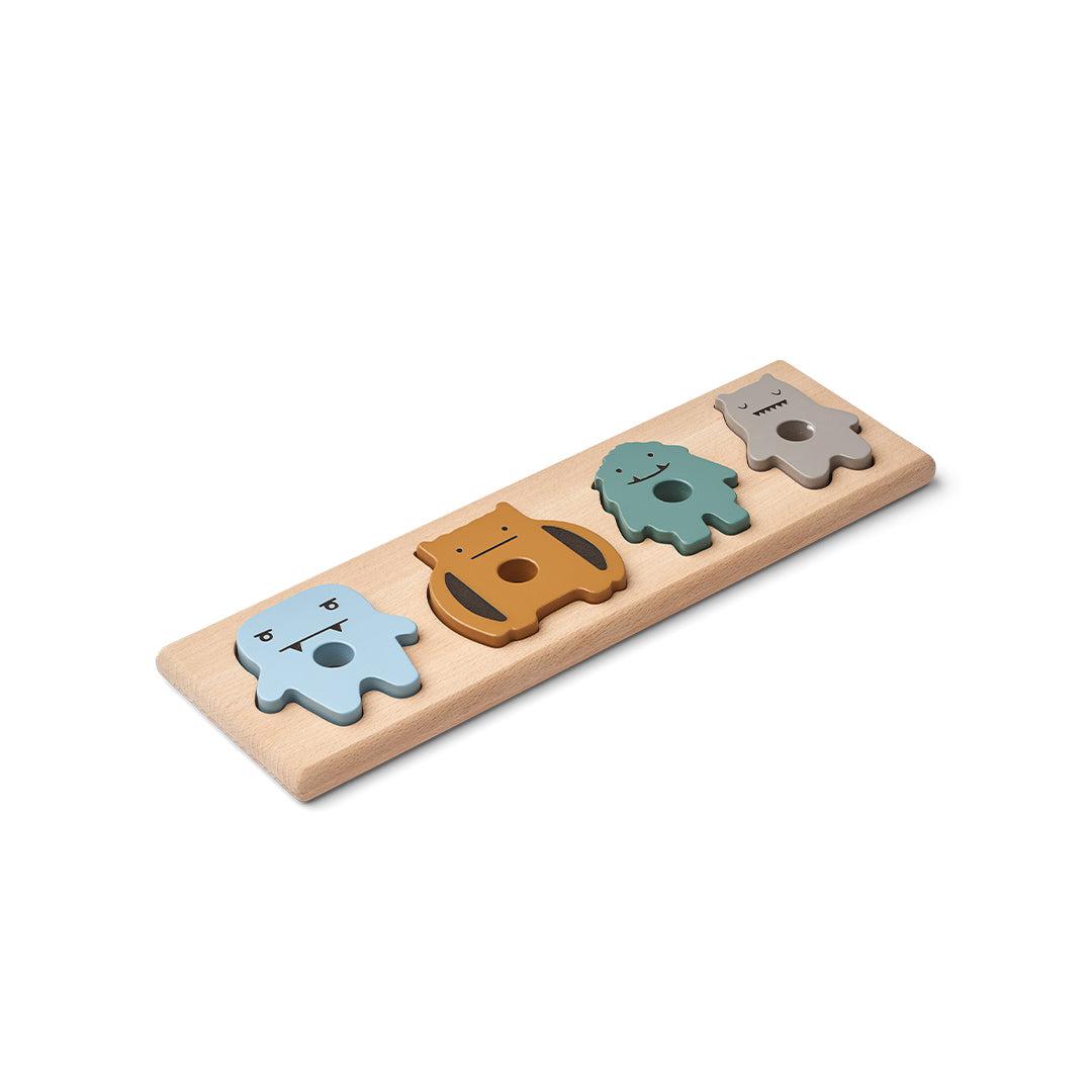 Liewood Suki Puzzle - Blue Fog Multi Mix-Puzzles + Games-Blue Fog Multi Mix- | Natural Baby Shower
