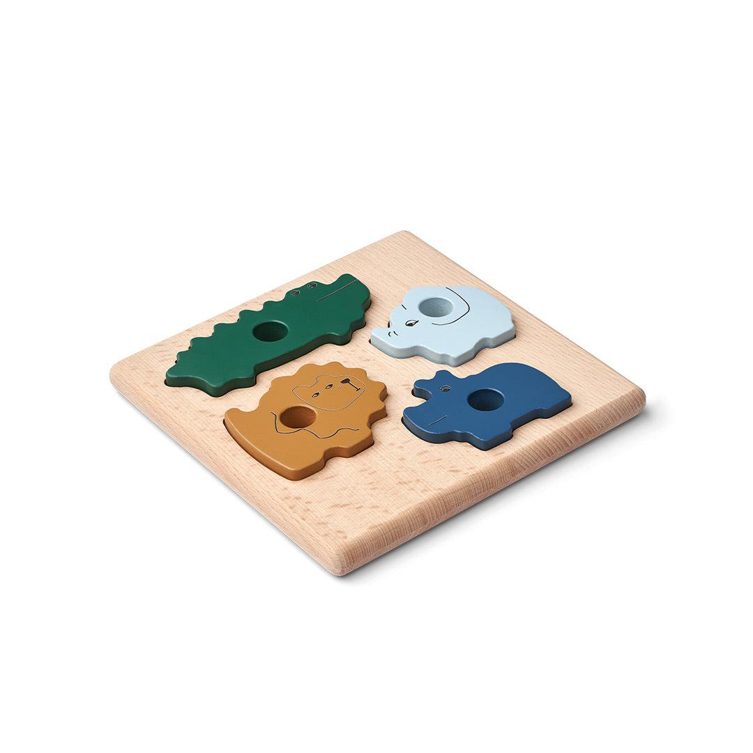 Liewood Suki Puzzle - Garden Green Multi Mix-Puzzles + Games-Garden Green Multi Mix- | Natural Baby Shower