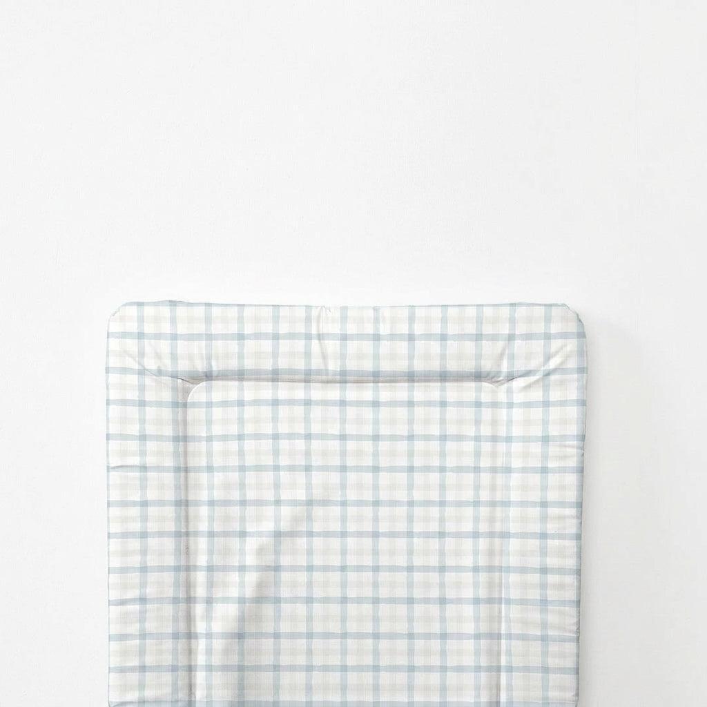 The Little Bumble Co. Standard Changing Mat - Blue Beige Plaid-Changing Mats-Blue Beige Plaid- | Natural Baby Shower