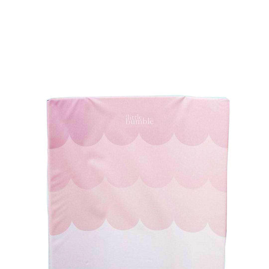 The Little Bumble Co. Anti Roll Changing Mat - Pink Scallops-Changing Mats-Pink Scallops-one size | Natural Baby Shower