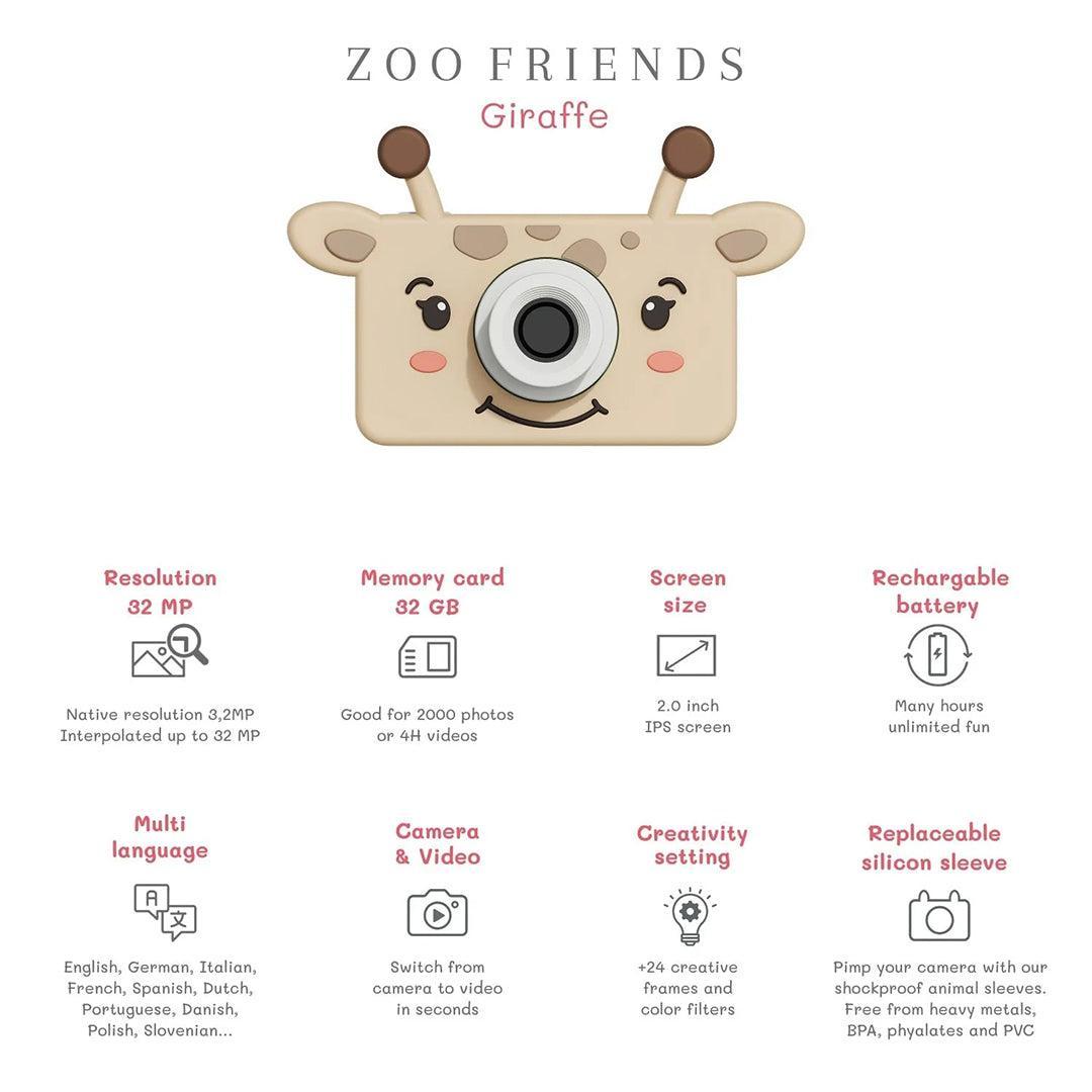 The Zoofamily Zoo Friends Digital Camera - Giraffe-Role Play-Giraffe-One Size | Natural Baby Shower