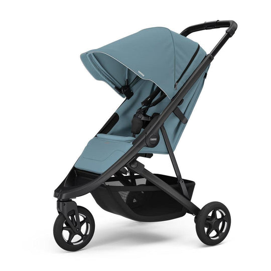 Thule Spring 2 City Stroller - Mid Blue-strollers-Mid Blue- | Natural Baby Shower