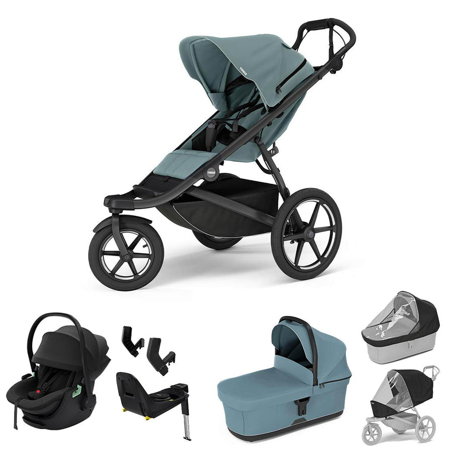 Thule Urban Glide 3 Travel System - Mid Blue-Travel Systems- | Natural Baby Shower