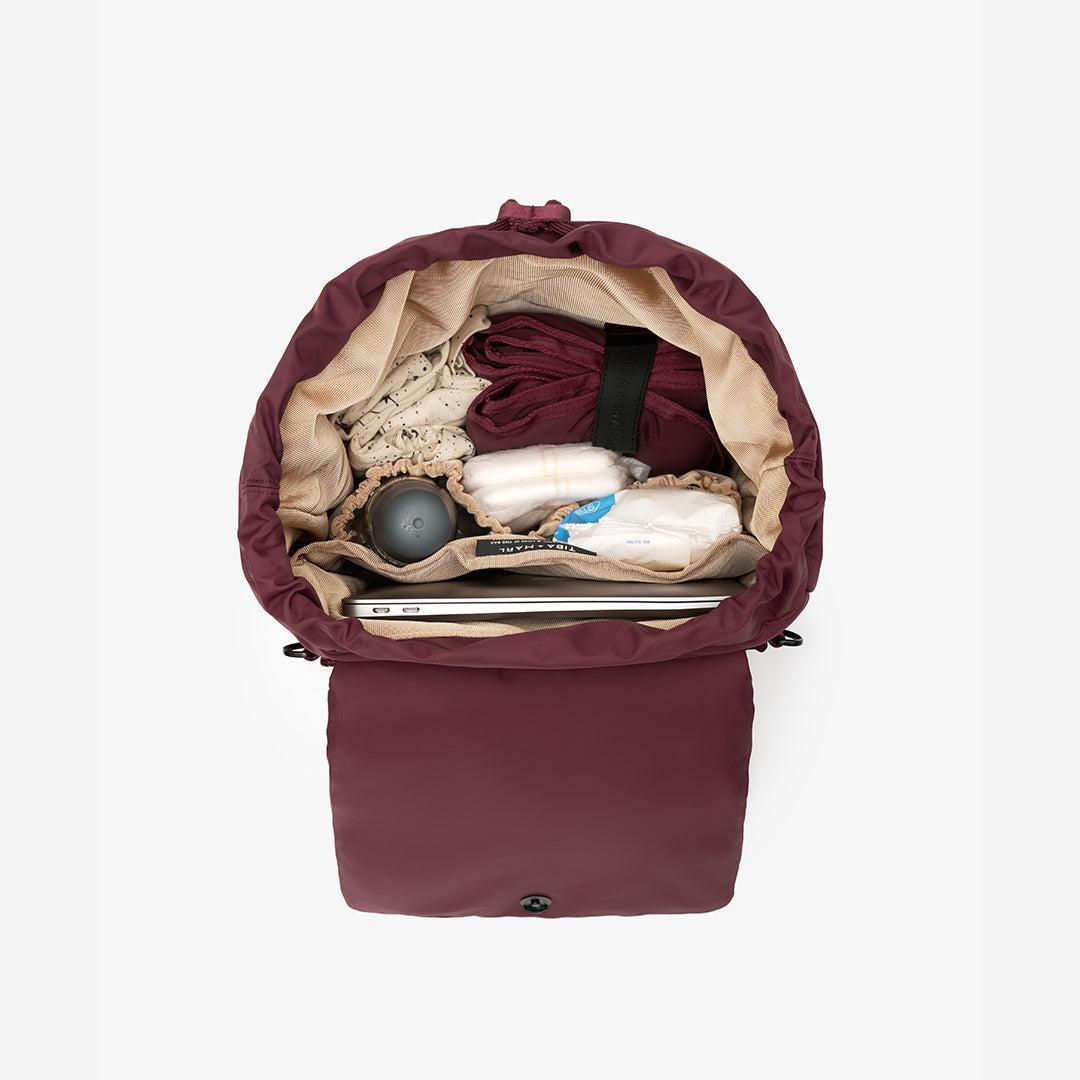 TIBA + MARL Alto Changing Backpack - Burgundy-Changing Bags-Burgundy-O | Natural Baby Shower