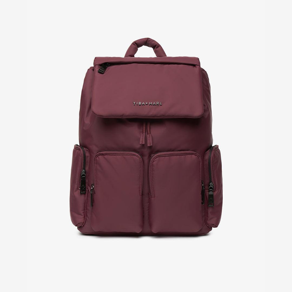 TIBA + MARL Alto Changing Backpack - Burgundy-Changing Bags-Burgundy-O | Natural Baby Shower