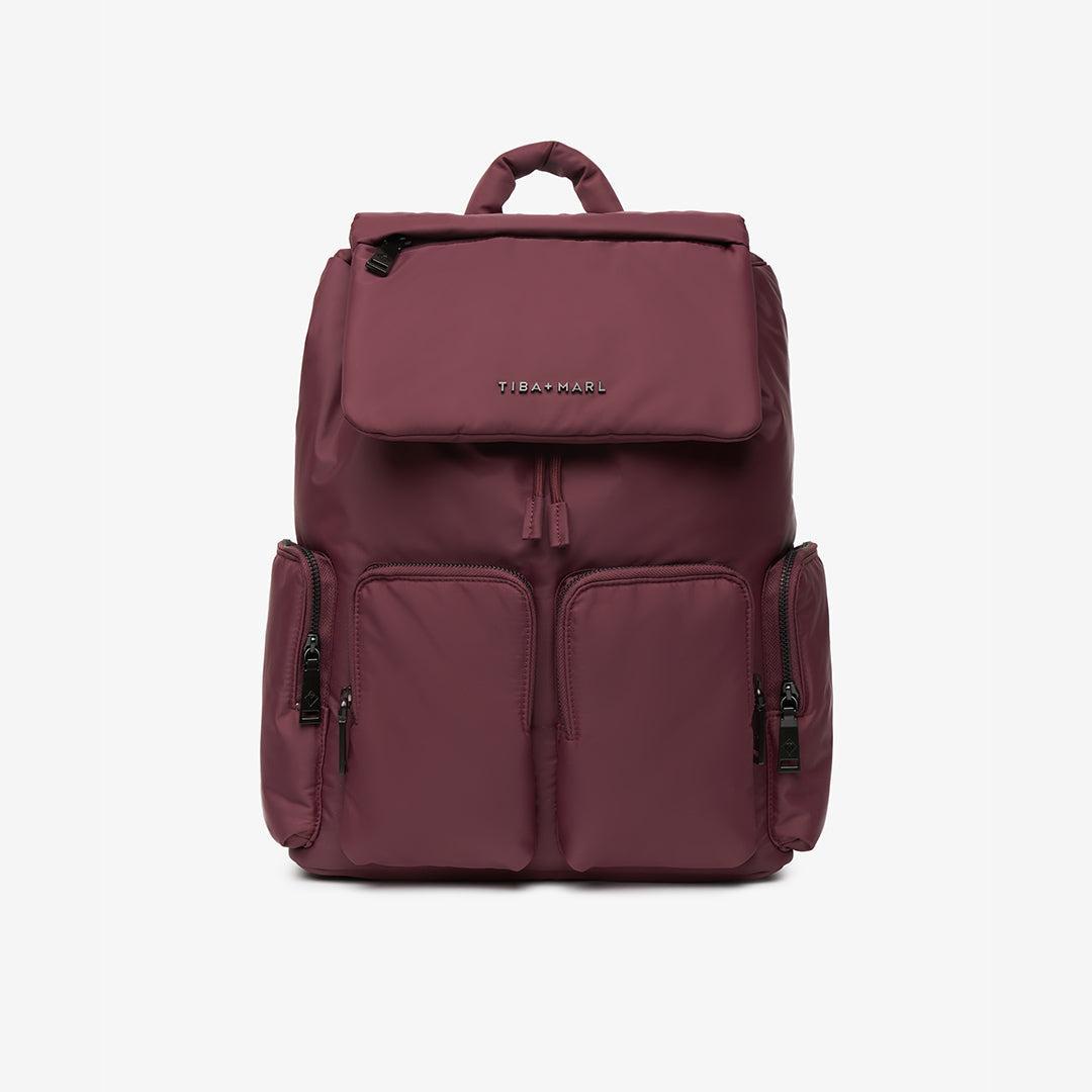 TIBA + MARL Alto Changing Backpack - Burgundy-Changing Bags-Burgundy-O | Natural Baby Shower