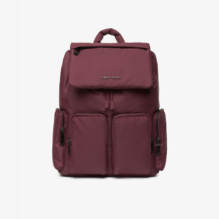TIBA + MARL Alto Changing Backpack - Burgundy-Changing Bags-Burgundy-O | Natural Baby Shower