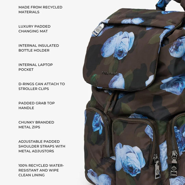 TIBA + MARL Alto Changing Backpack - Modern Floral-Changing Bags-Modern Floral-One Size | Natural Baby Shower