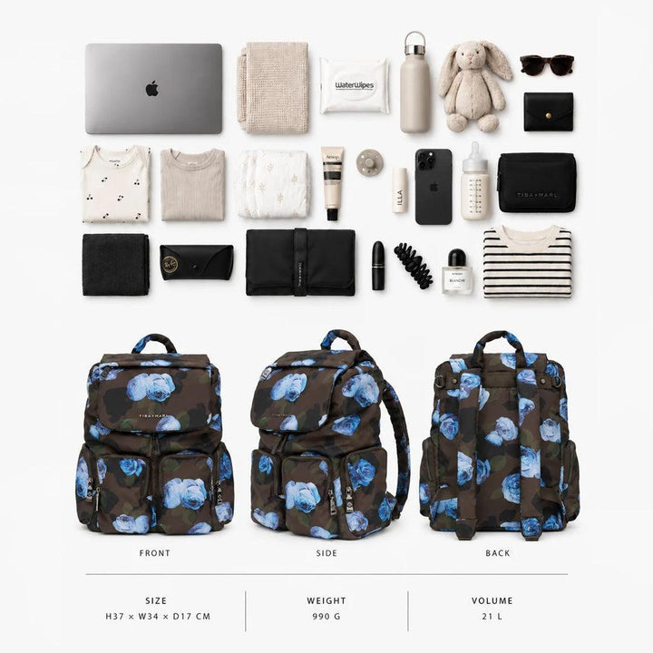 TIBA + MARL Alto Changing Backpack - Modern Floral-Changing Bags-Modern Floral-One Size | Natural Baby Shower