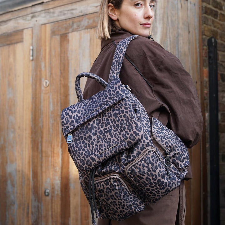TIBA + MARL Alto Changing Backpack - Tonal Brown Leopard-Changing Bags-Tonal Brown Leopard- | Natural Baby Shower