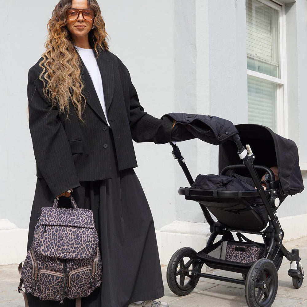 TIBA + MARL Alto Changing Backpack - Tonal Brown Leopard-Changing Bags-Tonal Brown Leopard- | Natural Baby Shower