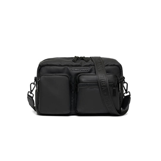 Tiba + Marl Axel Rubberised Cross Body Buggy Organiser - Black-Stroller Organisers-Black- | Natural Baby Shower