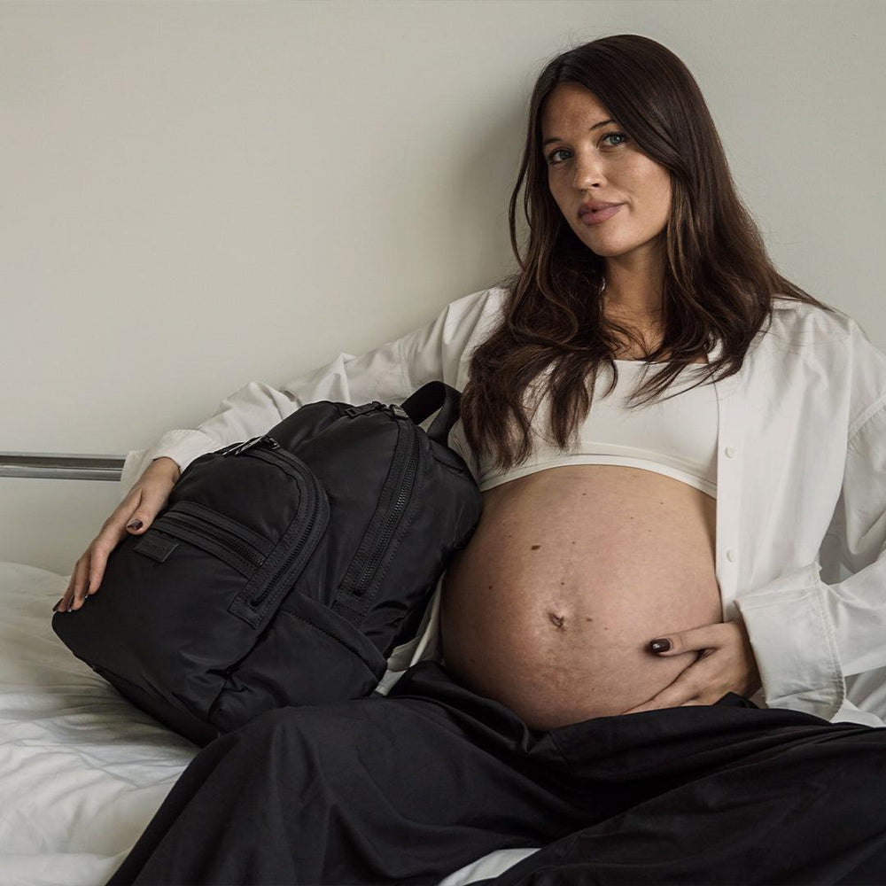 TIBA + MARL Elwood Changing Backpack - Black Woven-Changing Bags-Black Woven- | Natural Baby Shower