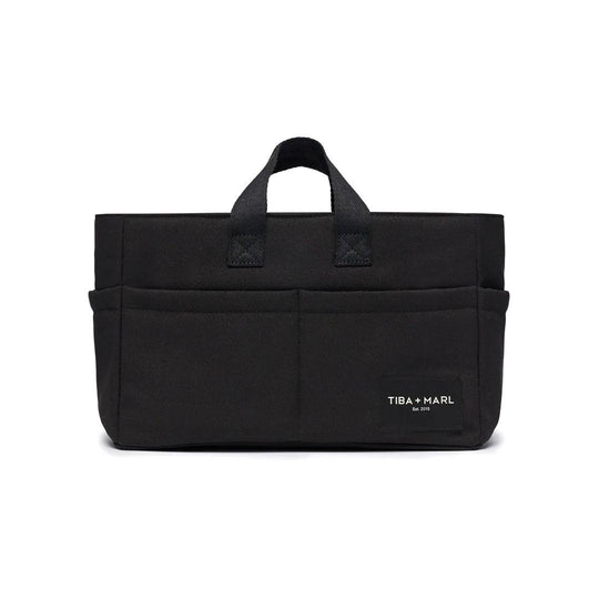 Tiba + Marl Canvas Caddy - Black-Changing Bags-Black- | Natural Baby Shower