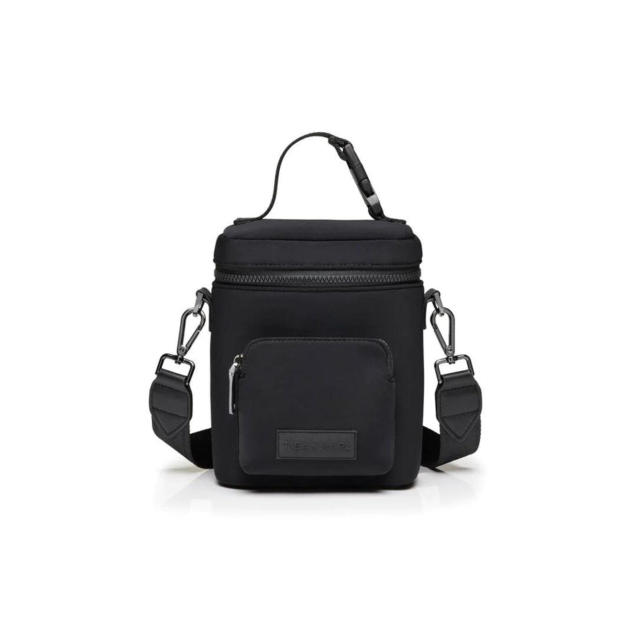 Tiba + Marl Double Insulated Bottle Holder + Cross Body Bag - Black-Mini Bags- | Natural Baby Shower