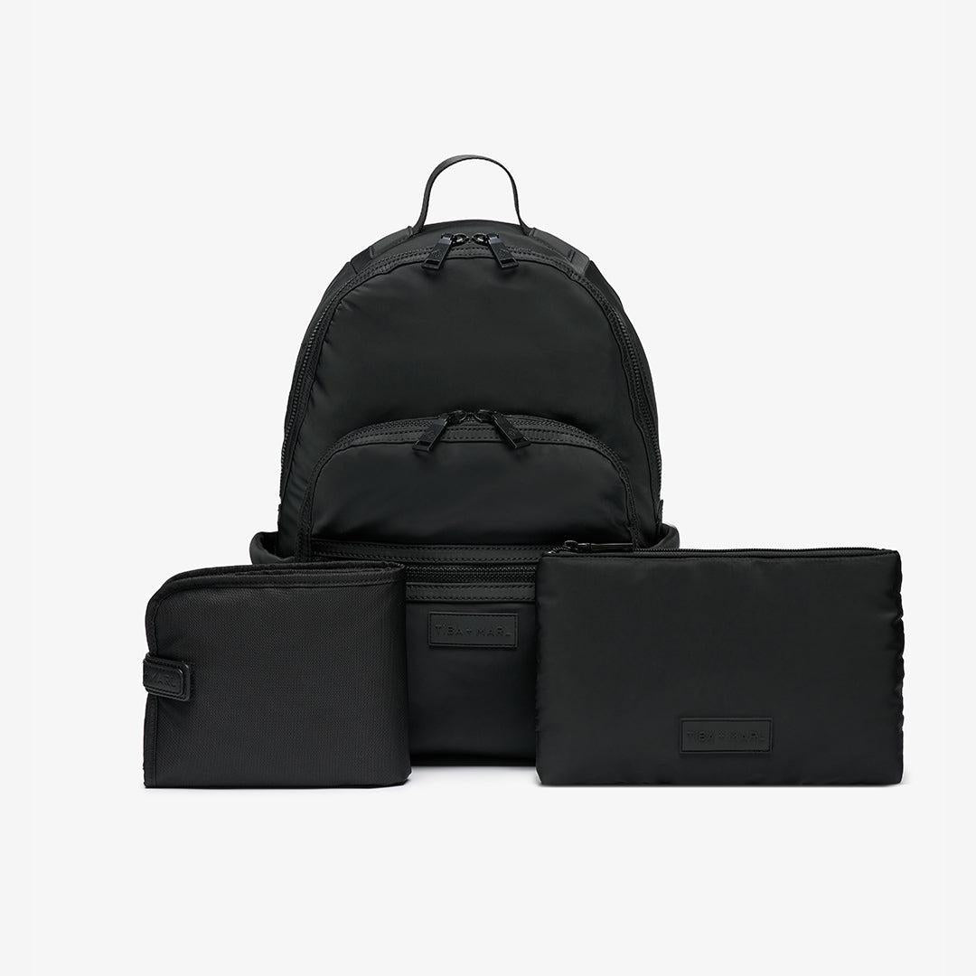TIBA + MARL Elwood Changing Backpack - Black Woven-Changing Bags-Black Woven- | Natural Baby Shower