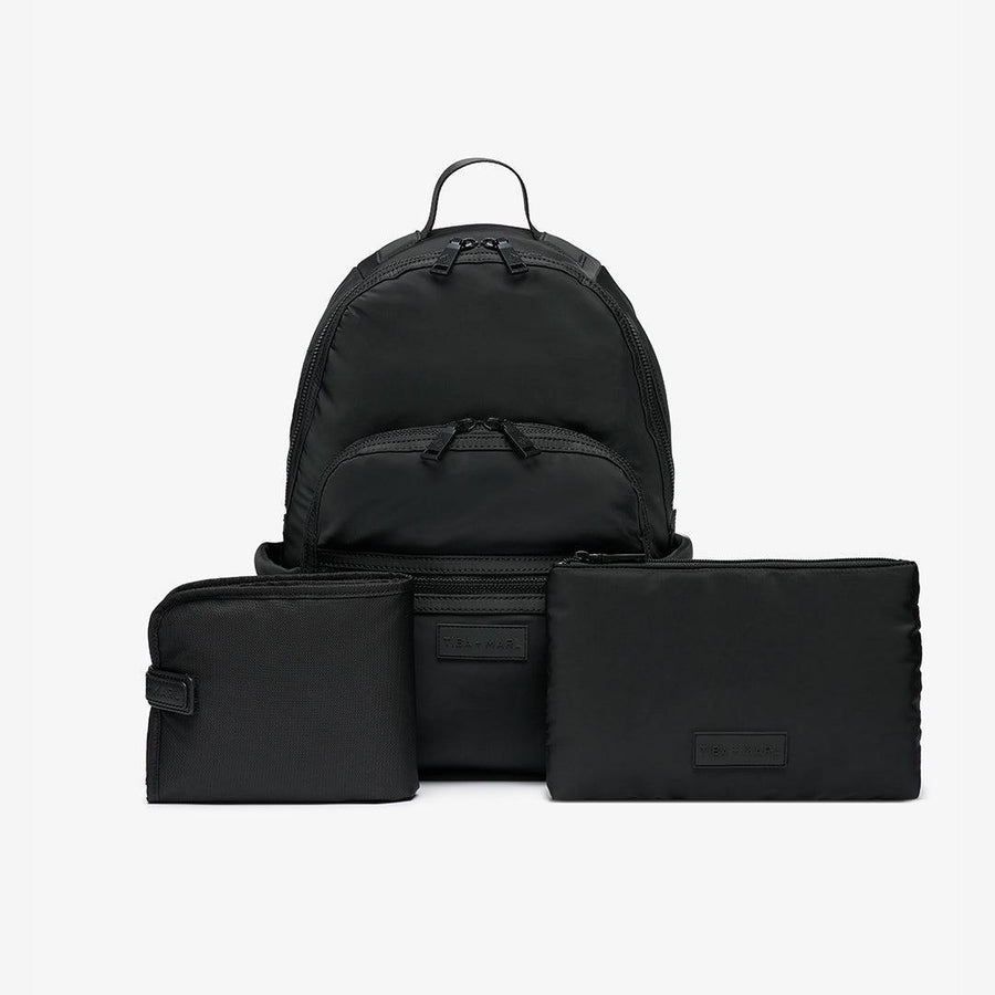 TIBA + MARL Elwood Changing Backpack - Black Woven-Changing Bags-Black Woven- | Natural Baby Shower